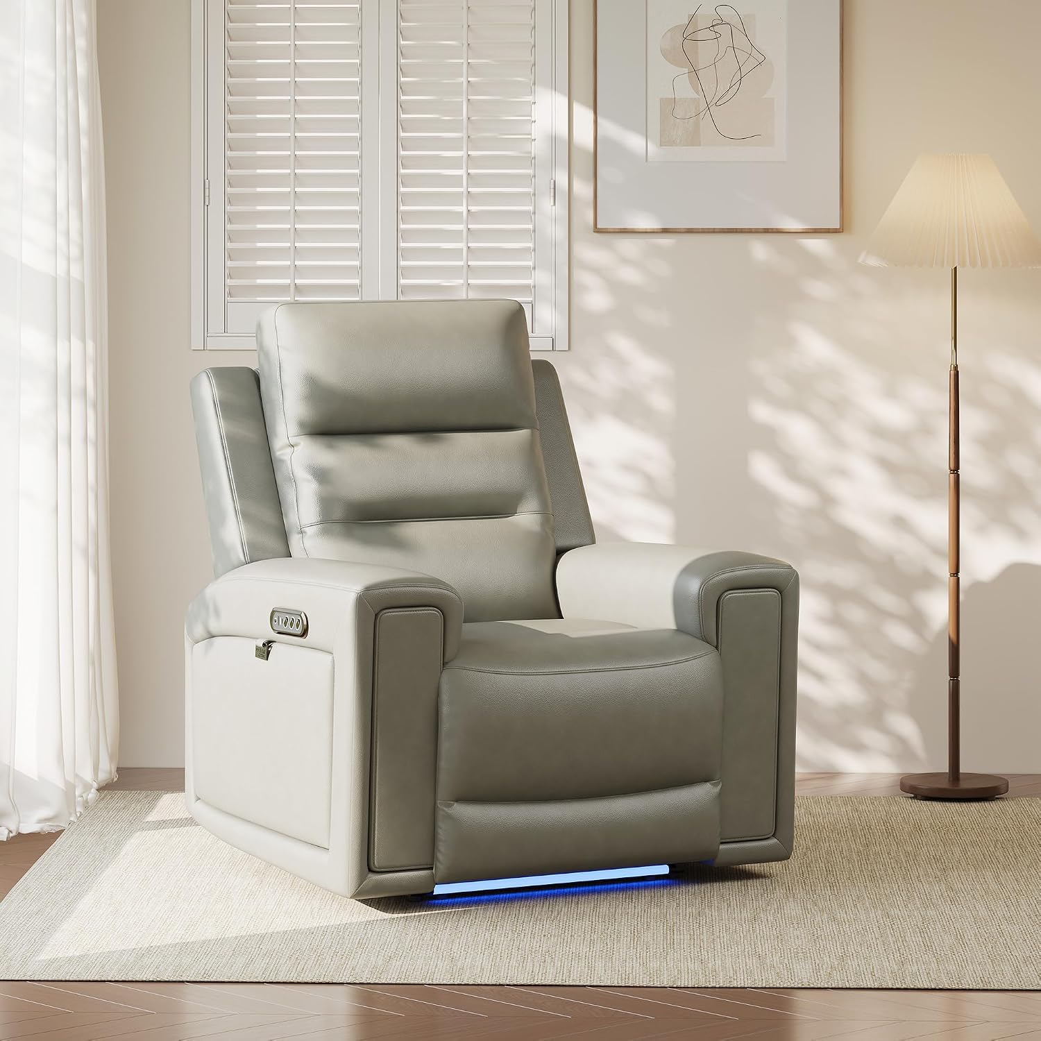 Home Cinema Chairs - เก้าอี้ปรับเอนไฟฟ้าแบบสามมอเตอร์, โซฟาปรับเอนแบบแนบผนังหุ้มหนังสำหรับโฮมเธียเตอร์, ห้องเด็ก, ใช้งานอิสระ, ปรับแต่งได้